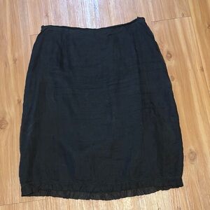 Pure Silk Valerie Stevens Black Skirt Sz 12